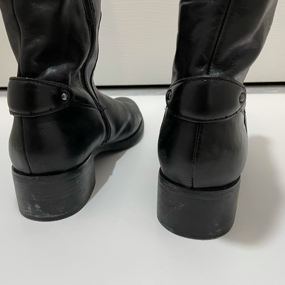 Etienne Aigner Black Leather Ryder Boots EUC - Picture 3 of 15